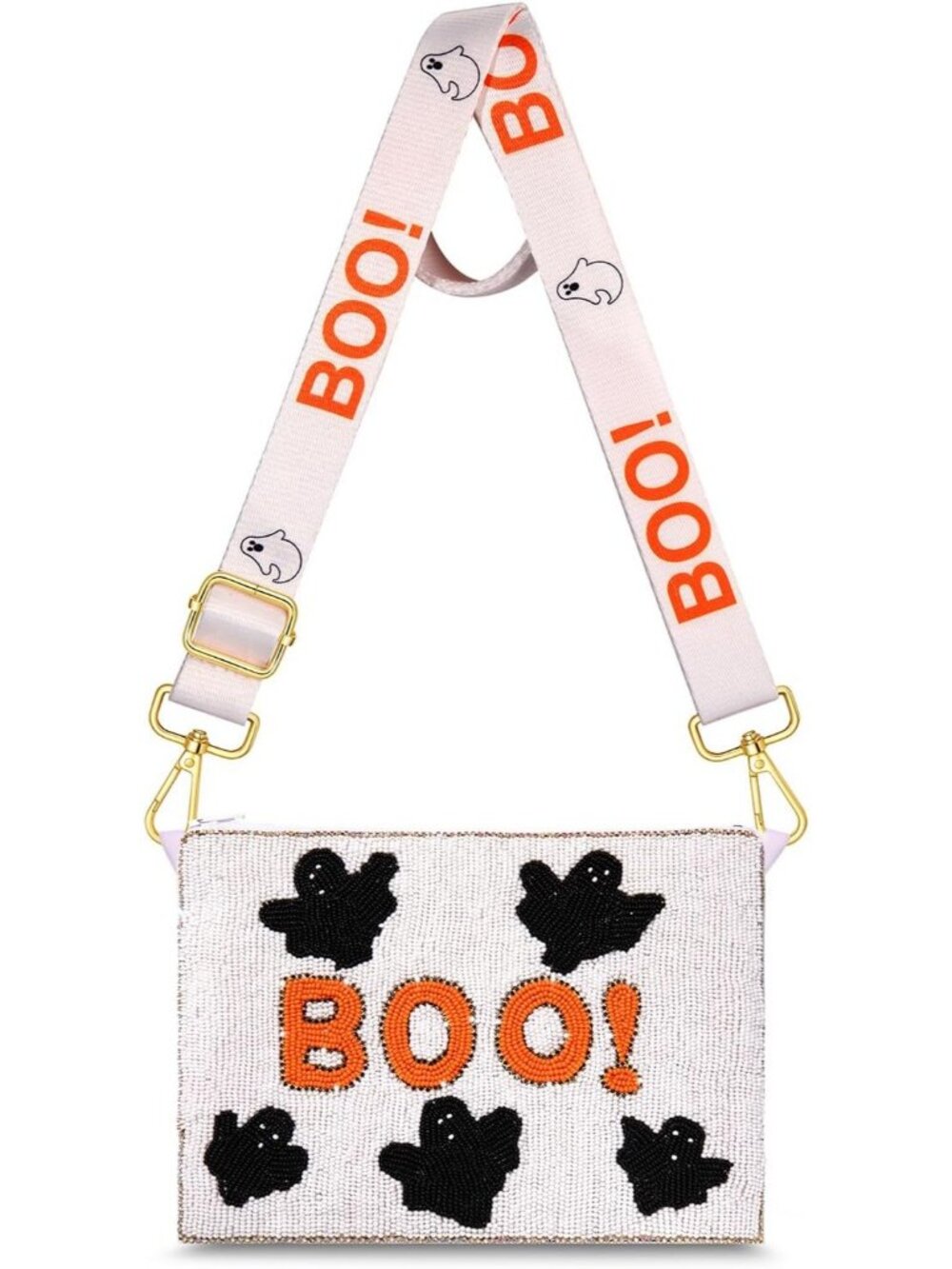 🎃Women's Style C Halloween Purse Pumpkin Boo Ghost Candy Corn Crossbody Bag